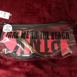 PINK shoes and beach bag